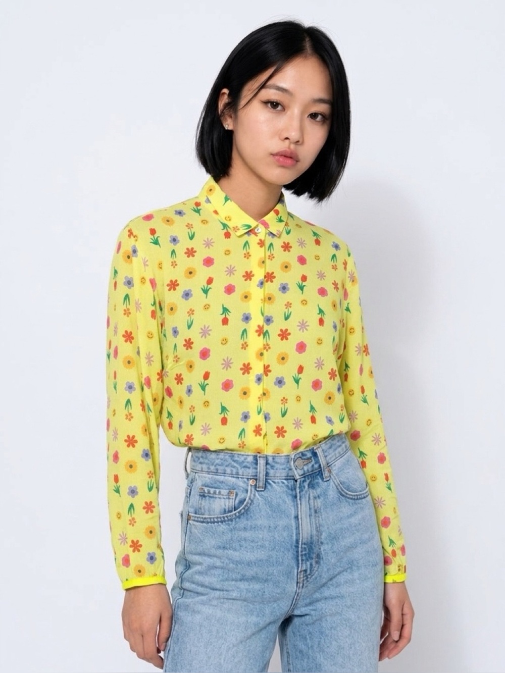 😀 Dr Bloom Barcelona Floral Button-Up Blouse | NWT | Size S/M
